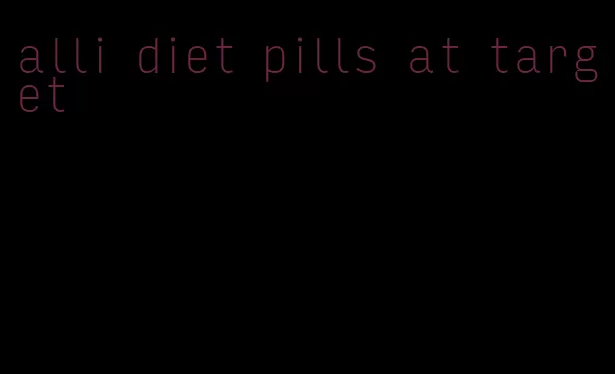 alli diet pills at target