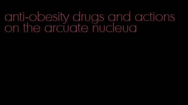 anti-obesity drugs and actions on the arcuate nucleua