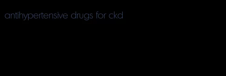 antihypertensive drugs for ckd
