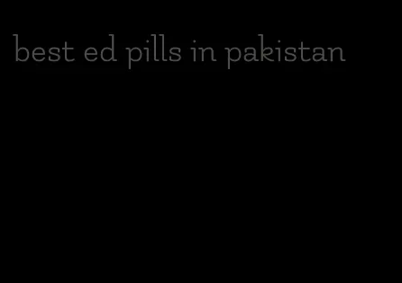 best ed pills in pakistan
