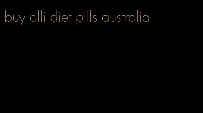 buy alli diet pills australia
