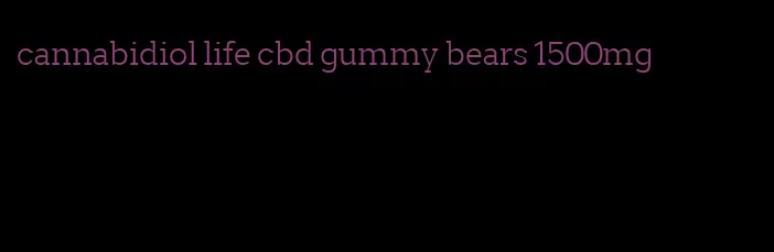 cannabidiol life cbd gummy bears 1500mg