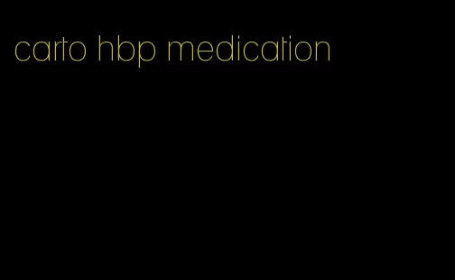 carto hbp medication