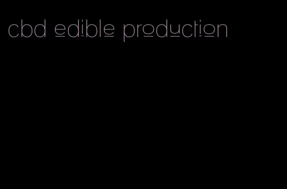 cbd edible production