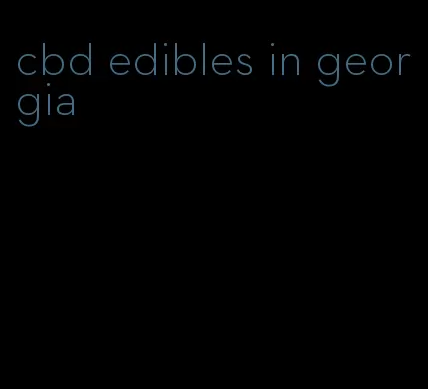 cbd edibles in georgia