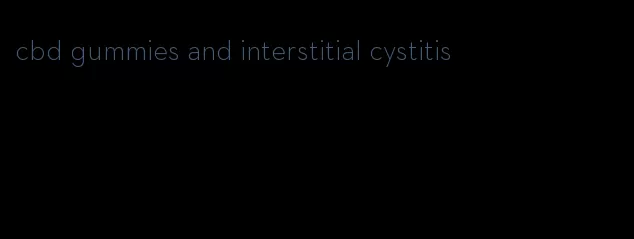 cbd gummies and interstitial cystitis