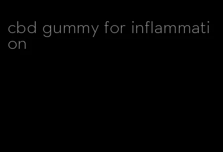 cbd gummy for inflammation