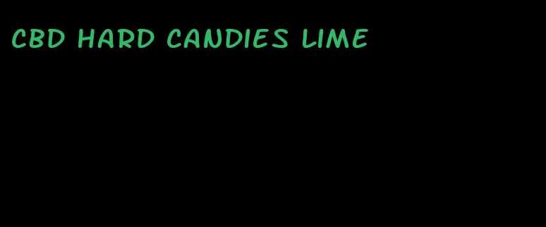 cbd hard candies lime