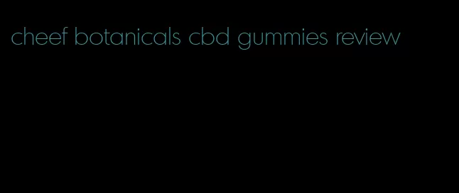 cheef botanicals cbd gummies review