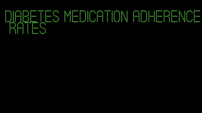 diabetes medication adherence rates