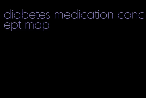 diabetes medication concept map
