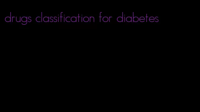 drugs classification for diabetes