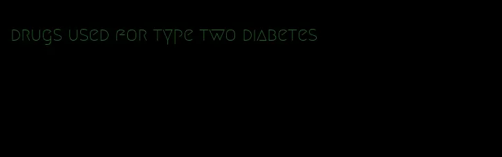 drugs used for type two diabetes