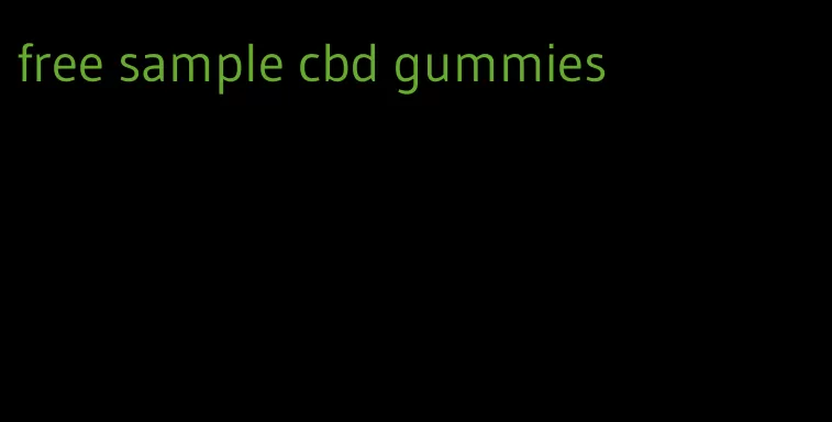 free sample cbd gummies