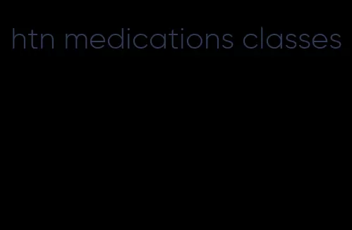 htn medications classes