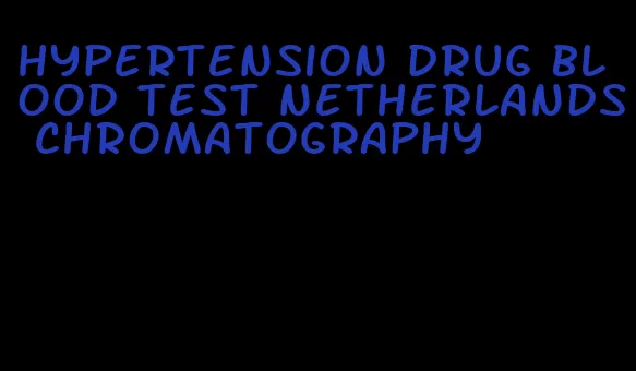 hypertension drug blood test netherlands chromatography