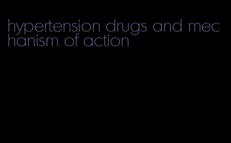 hypertension drugs and mechanism of action