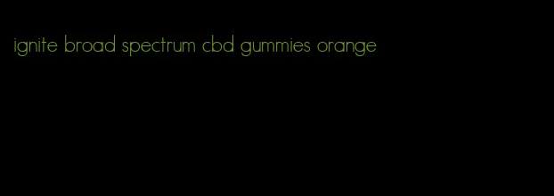 ignite broad spectrum cbd gummies orange