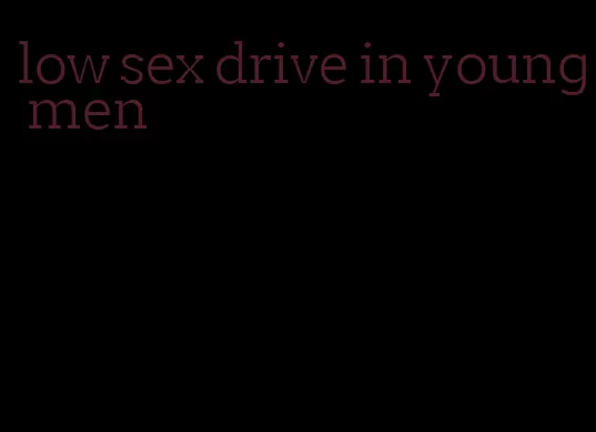 low sex drive in young men