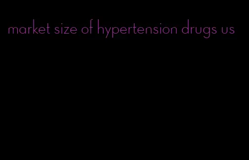 market size of hypertension drugs us