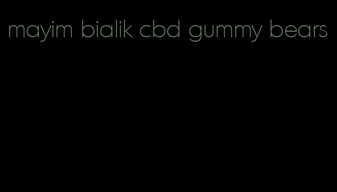 mayim bialik cbd gummy bears