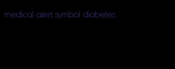 medical alert symbol diabetes