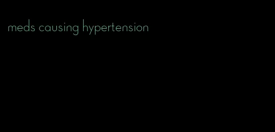 meds causing hypertension