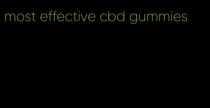 most effective cbd gummies