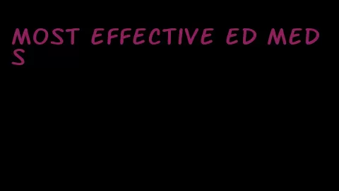 most effective ed meds