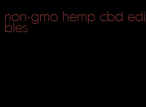 non-gmo hemp cbd edibles