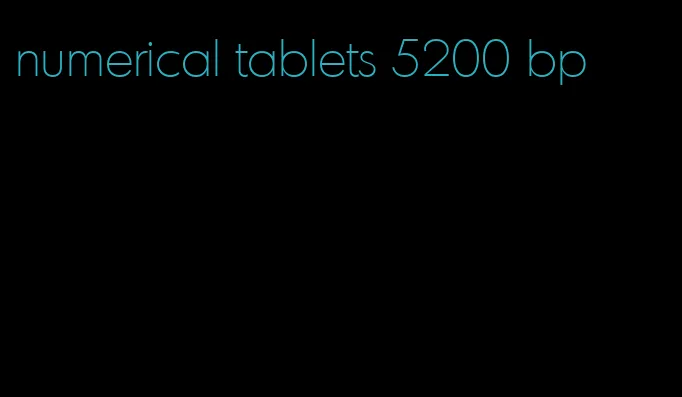 numerical tablets 5200 bp