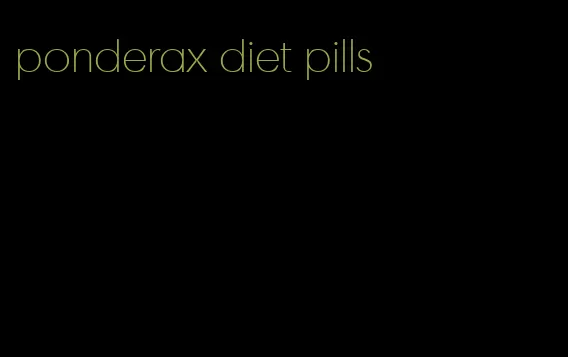 ponderax diet pills