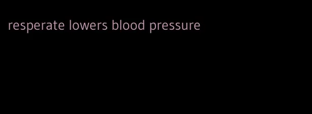 resperate lowers blood pressure