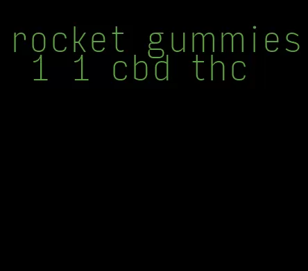 rocket gummies 1 1 cbd thc