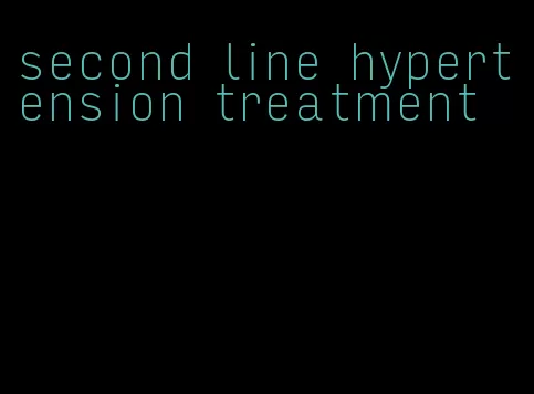 second line hypertension treatment
