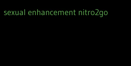 sexual enhancement nitro2go
