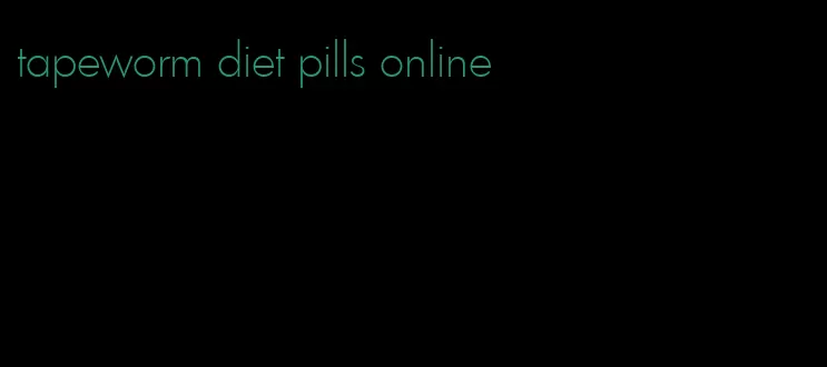 tapeworm diet pills online