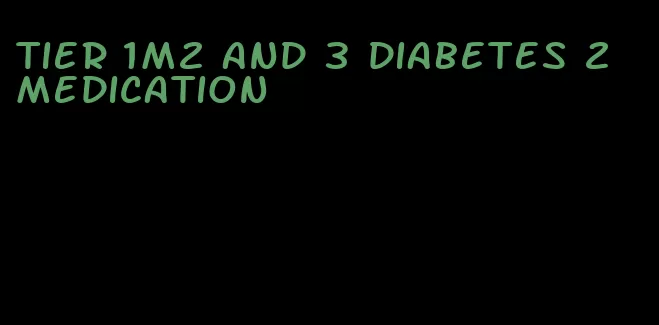 tier 1m2 and 3 diabetes 2 medication