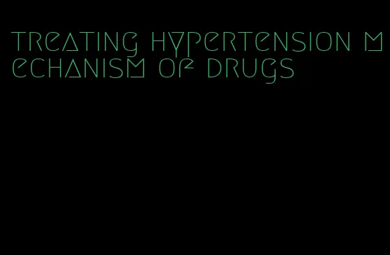 treating hypertension mechanism of drugs