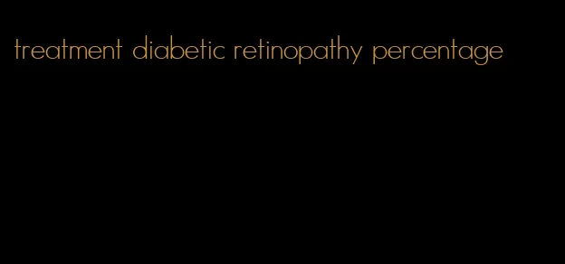 treatment diabetic retinopathy percentage