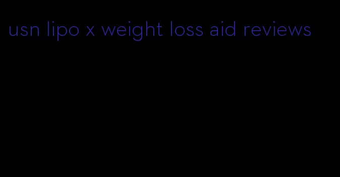 usn lipo x weight loss aid reviews