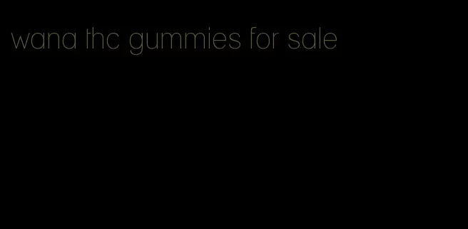 wana thc gummies for sale