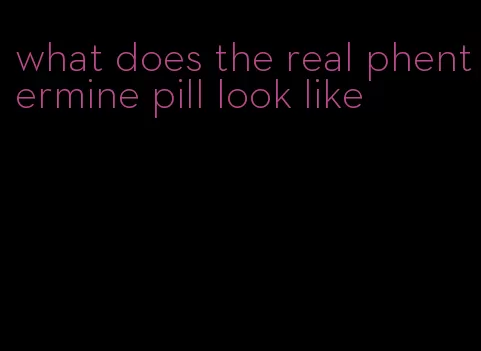 what does the real phentermine pill look like