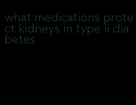 what medications protect kidneys in type ii diabetes