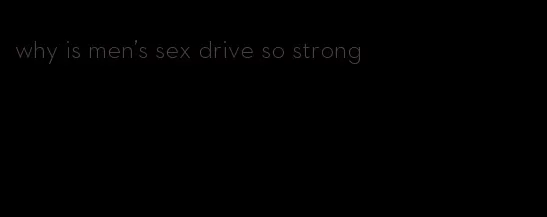 why is men's sex drive so strong