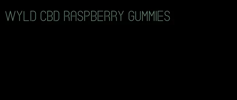wyld cbd raspberry gummies